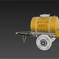 Yellow Tanker Truck Displaying KVAG and Aleksandriya Lettering with Large Wheels