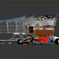 Various Retail Store Equipment Including Shopping Carts Shelves And Cash Registers