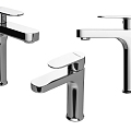 Modern minimalist faucet faucet kitchen faucet stainless steel 3d model