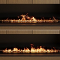 Fireplace Electronic Flame 3d model