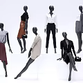 Clothing display model window model figure woman 3d model