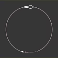 Delicate Silver Chain Necklace With Heart Pendant For Women Daily Fashion Accessory Wear