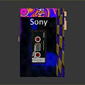 Sony Daily Essentials With Colorful Patterned Retro Style Portable Device