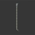 Slender Ornate Decorative Column With Detailed Carved Stem And Ornamental Capital