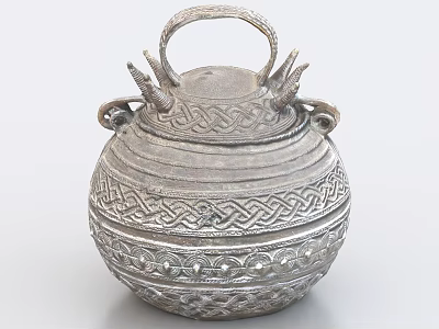 Antique Teapot Stone Pot Kettle Night Pot Wine Pot Cultural Relics 3d model