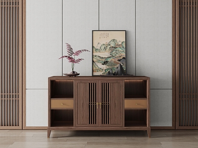 New Chinese Style Sideboard Decorative Cabinet Entrance Cabinet Storage Cabinet model