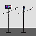 Modern mobile phone stand mobile phone stand live broadcast stand live broadcast machine mobile phone broadcaster 3d model