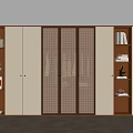 Middle Style Bookcase 3d model