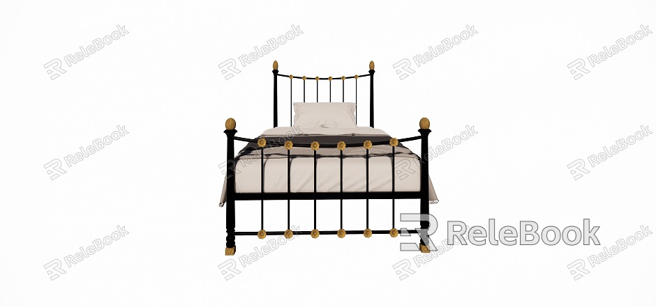 French Single Bed model