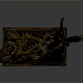 Man Riding A Horse Artistic Sculpture With Ornate Decorative Base