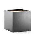 Square Gray Modern Minimalist Coffee Table With Sleek Surface And Solid Structure 3d model