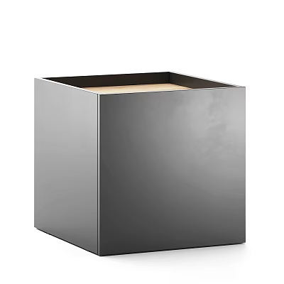 Square Gray Modern Minimalist Coffee Table With Sleek Surface And Solid Structure 3d model