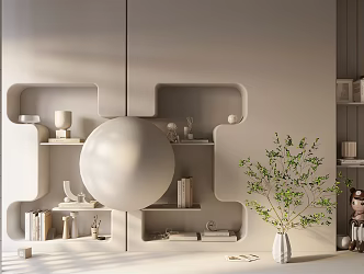 Modern Decorative Cabinet Decorative Ornaments 3d model
