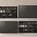LED TV Display With CE CB RoHS Certification Front And Back View 3d model