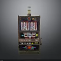 Vintage Slot Machine With Classic Display Screen And Control Panel