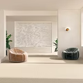 Quiet single sofa 3d model