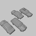 Vintage Car Models In Assorted Colors Show Classic Retro Automobile Styles