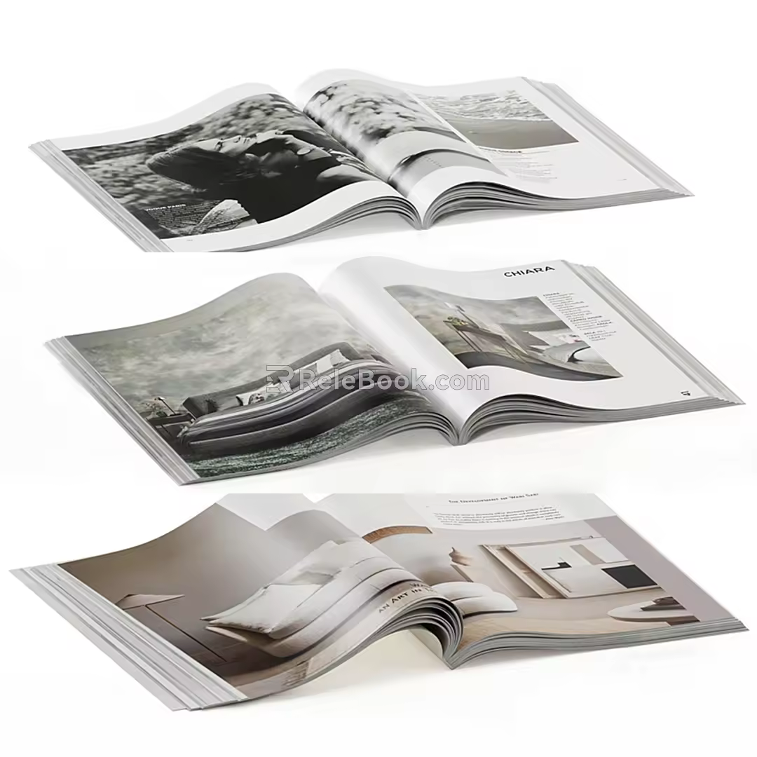 Modern Books 3d model