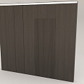 Wood grain TV background wall 3d model