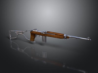 rifle semi-automatic rifle combat rifle battle rifle carbine war rifle attack rifle 3d model