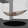 Modern sailing art installation 3d model
