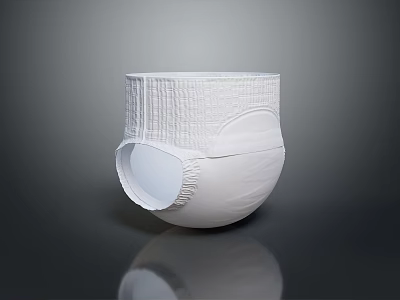 White Modern Single Sofa with Curved Shape and Textured Surface on Dark Background 3d model