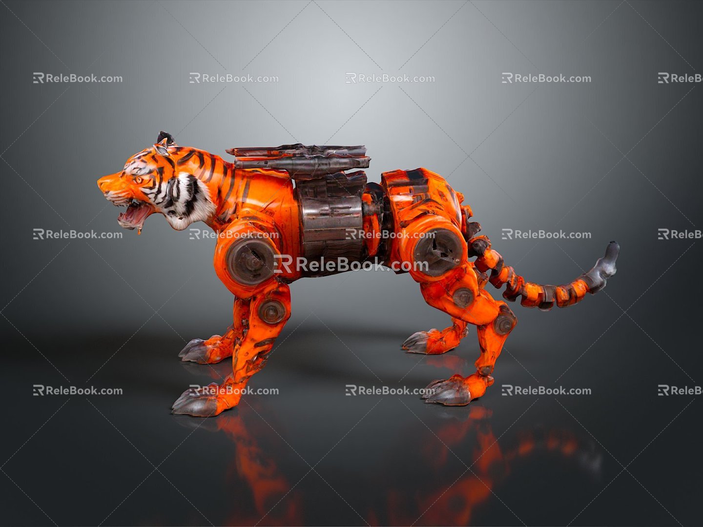 Tiger Tiger Tiger Down Mountain Tiger Siberian Tiger South China Tiger Wild Tiger Tiger Carved Stone Tiger 3d model