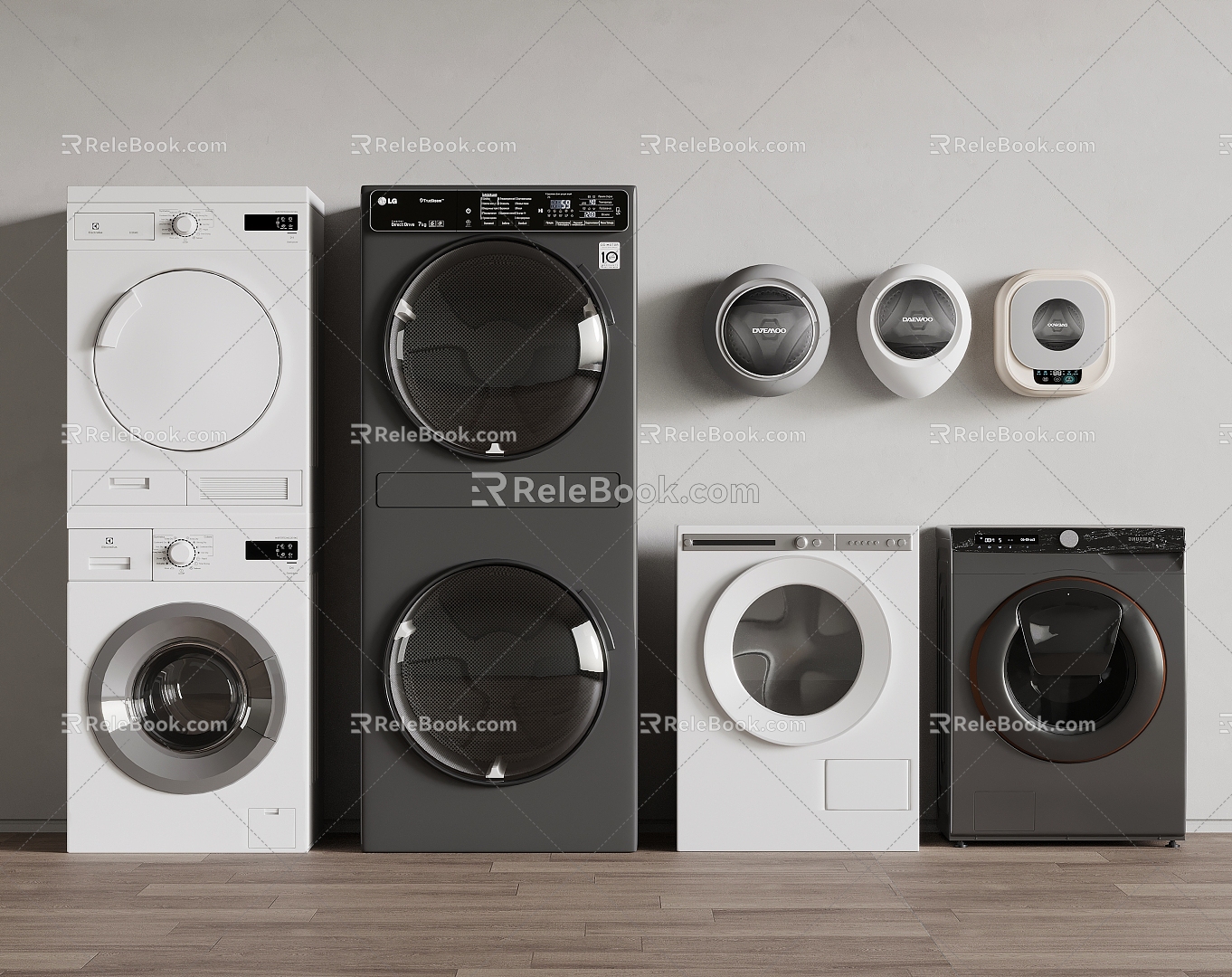 Washer Dryer Wall-mounted washing machine model