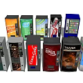 Modern vending machine self-service beverage machine 3d model