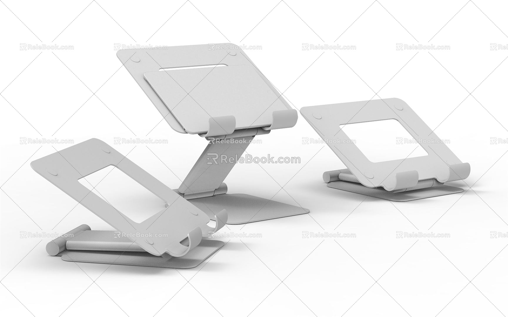 Modern Stand Laptop or Tablet Rack 3d model