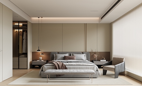 Modern Bedroom 3d model