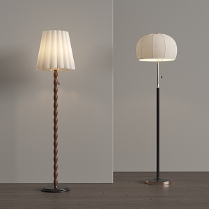 Middle style floor lamp 3d model