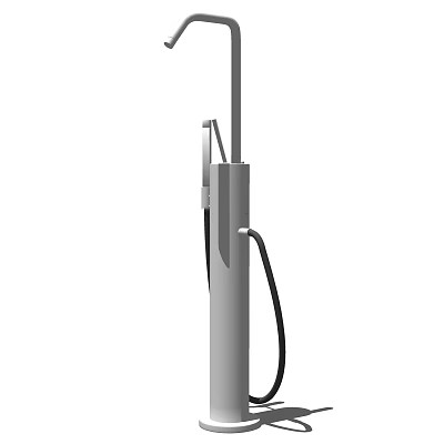 Modern Stainless Steel Kitchen Faucet With Single Handle And Sleek Design 3d model