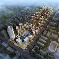 Jianou Aerial View of Gantie Nanchang West Railway Station Building Complex Haipai 3d model