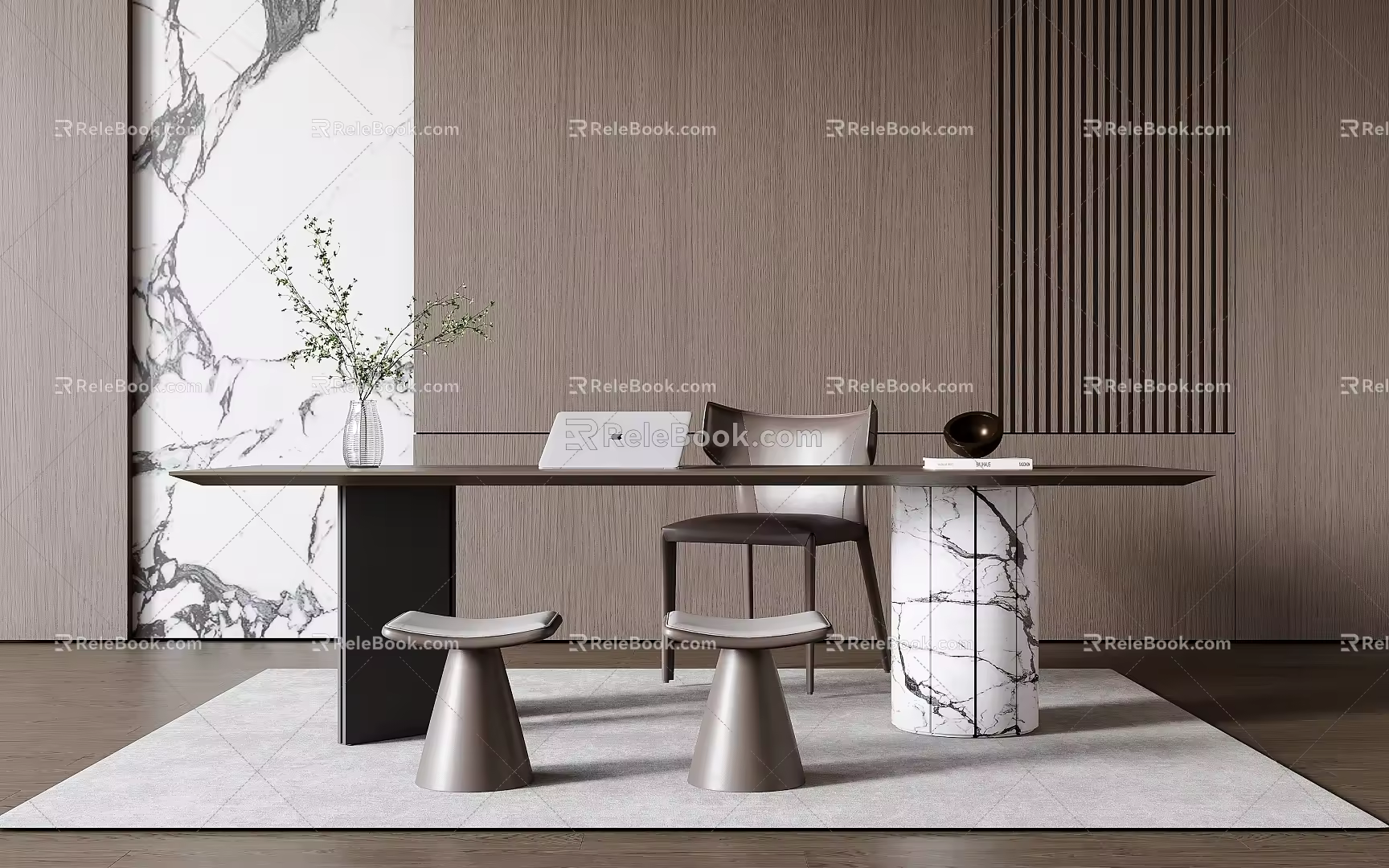 Modern Italian Desk Chair 3d model