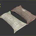 Car Seat Cushions With Mesh Texture In White And Light Brown Tones