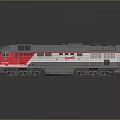 modern train light rail subway high-speed rail 3d model
