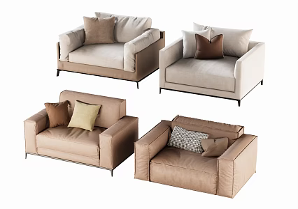 Single sofa 3d model