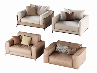 Single sofa 3d model