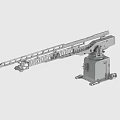 Industrial Telescopic Mechanical Arm With Metal Frame Base And Extendable Structure
