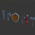 Crossbow Mechanical Crossbow Shift Bow and Arrow Shoot Far Equipment Weapons High-tech Crossbow 3d model