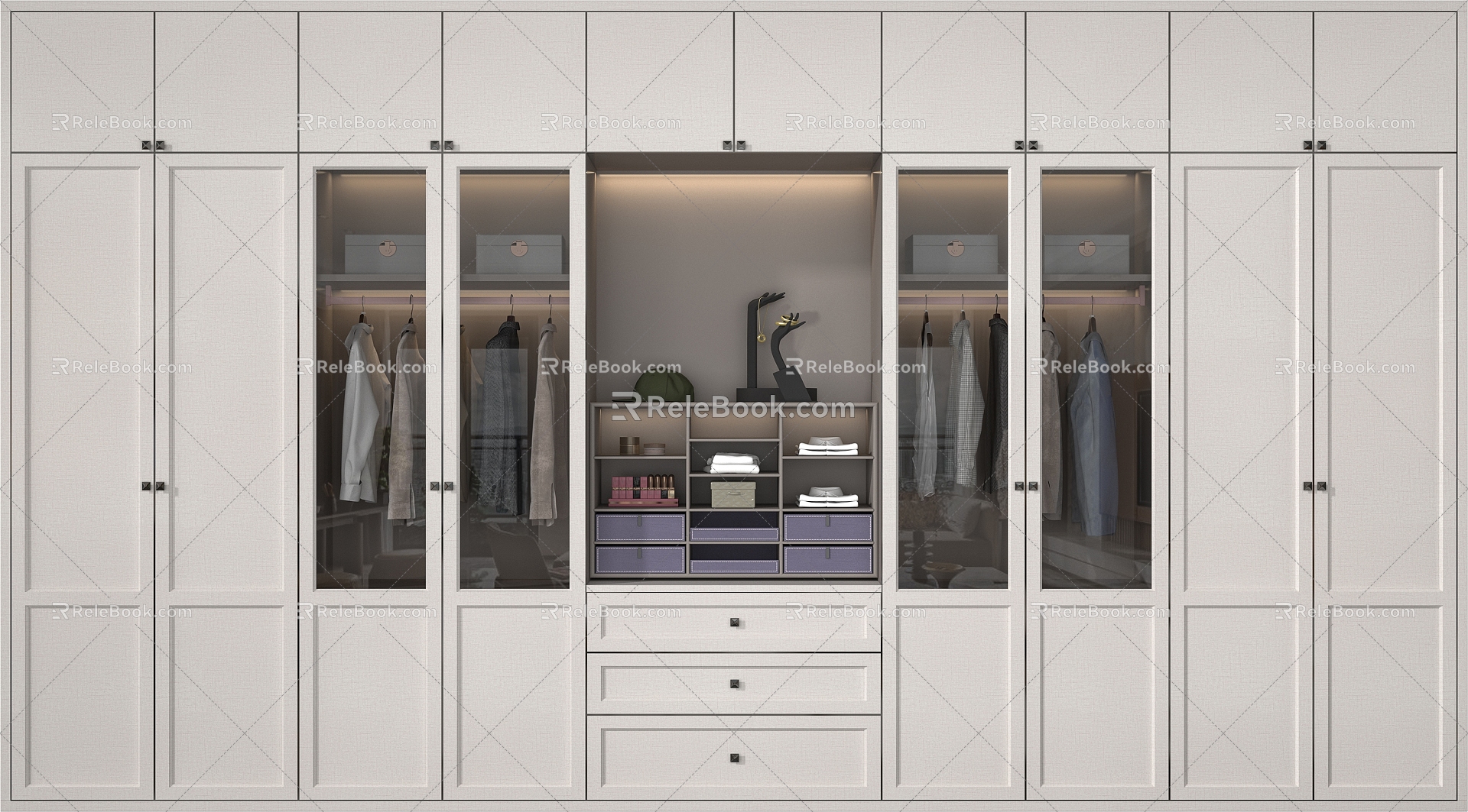 New Chinese wardrobe 3d model