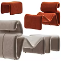 Modern Unique Curved Velvet Upholstered Lounge Chairs For Stylish Home Living Room Decoration