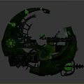 Modern fighter sci-fighter sci-fighter space fighter 3d model