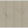 Elegant Gold Curved Metal Wall Decor Design For Modern White Interior Spaces