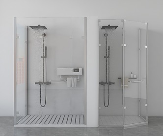 Modern Shower Room Shower 3d model