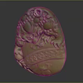 Elegant Green Carved Jade Dragon Pendant Accessory for Traditional Clothing