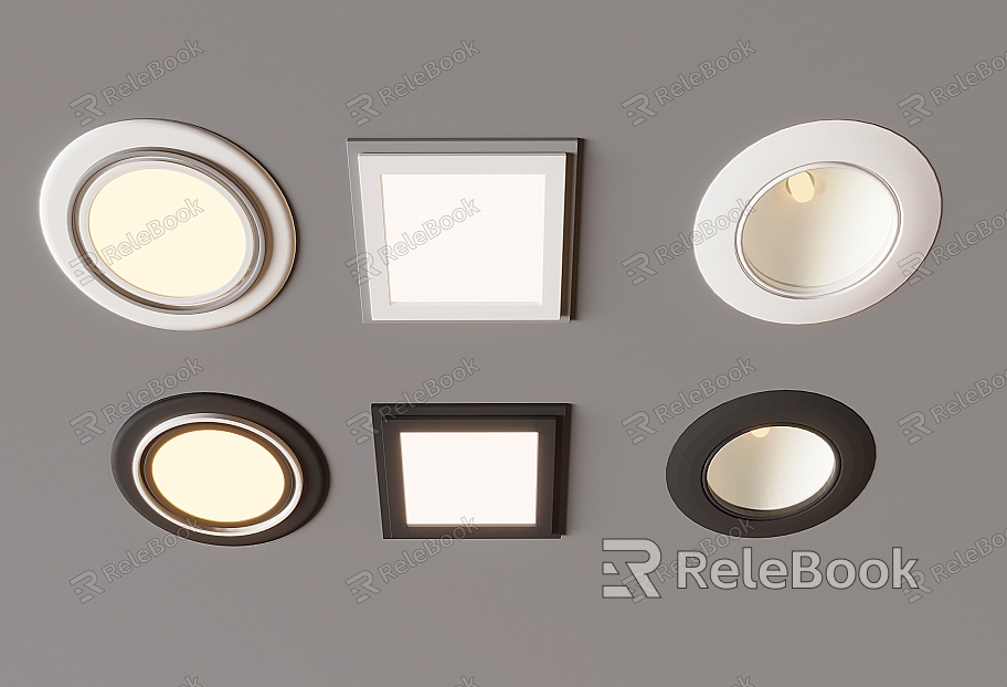 Minimal spotlight downlight turn spotlight downlight hill light model