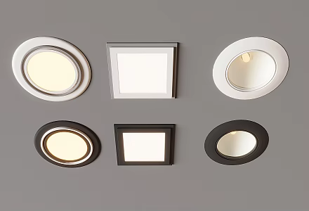 Minimal spotlight downlight turn spotlight downlight hill light 3d model