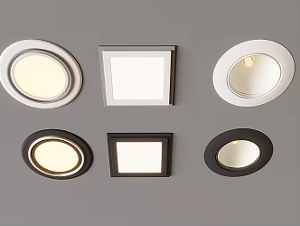 Minimal spotlight downlight turn spotlight downlight hill light 3d model